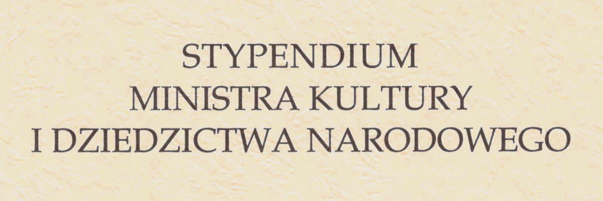 W elitarnym gronie - stypendium MKiDN dla Michała Babiarza