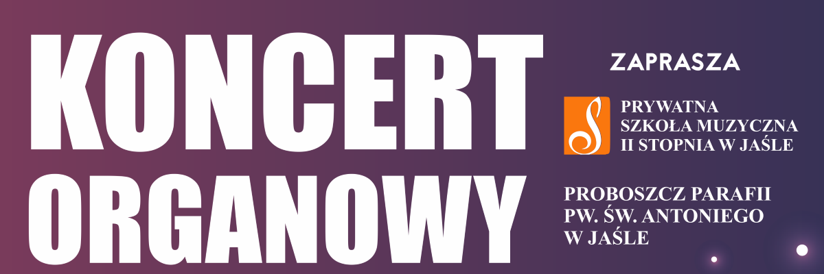 Koncert organowy - zaproszenie